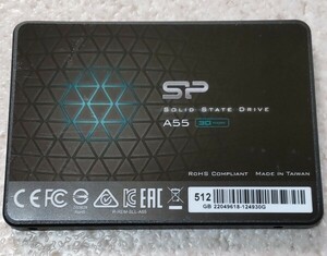 【512GB SATA 2.5インチSSD】Silicon Power Ace A55 SP512GBSS3A55S25【使用少】