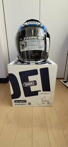 SHOEI ショウエイ J-FORCE IV BRILLER ジェイ-フォース フォー ブリエ J-FORCE4 TC-2 ブルー/ブラック Mサイズ 美品