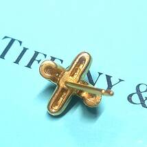 Tiffany&Co. ティファニー クロスステッチ ピアス K18 750 3P ダイヤ ピアス 片方 片耳 ゴールド _画像4
