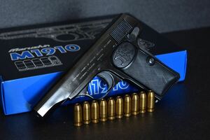 マルシン ブローニング M1910 Wディープブラック モデルガン カートたくさん 検 タナカ mgc コクサイ ppk 