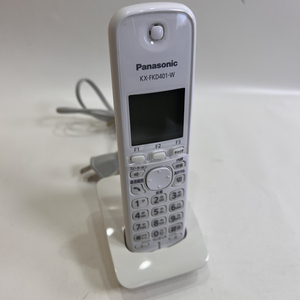 [ free shipping ] beautiful goods use item Panasonic Panasonic extension cordless handset ( white )KX-FKD401-W charger * rechargeable battery attaching operation verification settled 