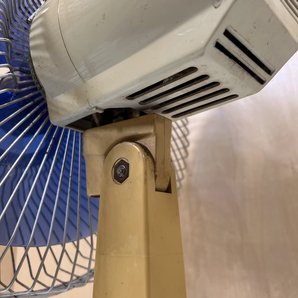 【希少】アンティーク 昭和レトロ 株式会社ゼネラル ゼネラル扇風機ハイクール 高級卓上扇 EF-634 鉄製 30㎝ 青色 通電・動作確認済 の画像7