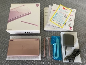 【中古】ニンテンドーDS Lite メタリックロゼ 動作確認済み