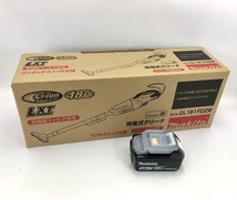 新品 マキタ 充電式クリーナ CL181FDZW 本体のみ + バッテリ BL1830Ｂ ( 18V カプセル式 本体 カプセル 未使用 充電式クリーナー 未使用品_画像1