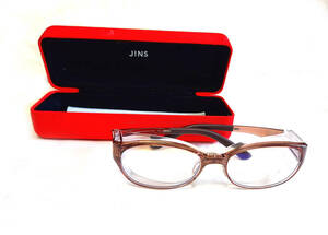 JINS MST-19A-002AA 82 52□16－113〇32 度あり 中古 美品 箱付