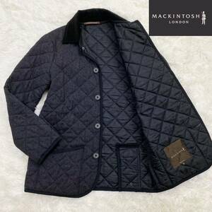 ★超軽量・極暖♪ 英国製【超美品】マッキントッシュ ★中わた入り キルティング♪ ウール100% キルティング コート 38(M程度) MACKINTOSH