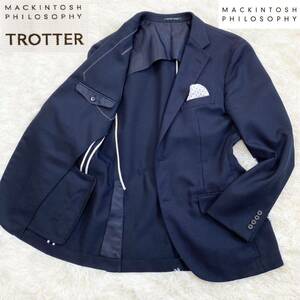 ★春・夏【美品】マッキントッシュ ☆吸水速乾・高機能♪ TROTTER トロッター ジャケット 40(Lサイズ相当) ネイビー MACKINTOSH PHILOSOPHY