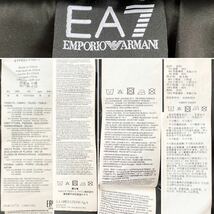 ★極暖！軽量♪ ダウン【超美品】EMPORIO ARMANI エンポリオアルマーニ ☆EA7プレート＆ジップ フード付 肉厚 ダウン ジャケット M グレー_画像10