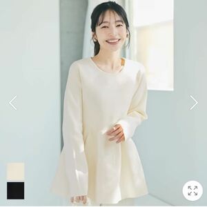 新品　coca ぺプラムシルエット　ニット