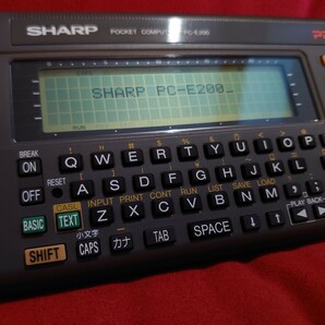 【SHARP】PC-E200 ポケコン ポケットコンピュータ シャープ 電卓 関数電卓 POCKET COMPUTER PROGRAMMABLE CALCULATORの画像5