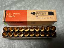 未使用　MGC　Col.9mm　LONG（9.5×23）PATENT　BLOWBACK　CARTRIDGES　20par Boxes_画像3