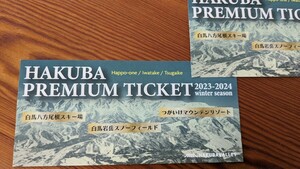 HAKUBA PREMIUM TICKET☆白馬プレミアムチケット／白馬八方尾根☆つがいけマウンテンリゾート☆２枚セット