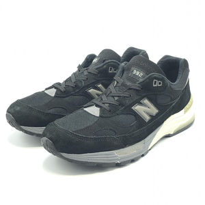 【中古】New Balance M992BL サイズ27.5cm ニューバランス 992 メイドイン USA ブラック グレー[240017612323]