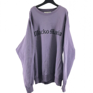 【中古】WACKO MARIA 23AW Logo Pullover Sweat サイズL パープル ワコマリア ロゴ プルオーバー スウェット[240017613338]