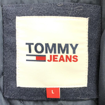 【中古】TOMMY JEANS レターマンジャケット サイズL ネイビー トミー ジーンズ[240017615102]_画像4