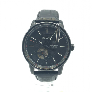 【中古】BULOVA 98A139 自動巻 ブラック　ブローバ[240017616703]