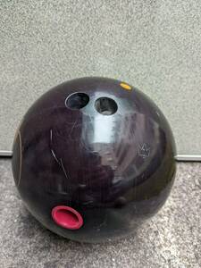 送料込み　ボウリング　ボール　球　6.8kg　15ポンド　紫ー茶色　QUANTUM　クアンタム　ブランズウィック