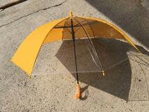 3本セット　学童傘　子供傘　ジャンプ傘　黄色　窓付　55cm 　新品未使用_画像3