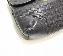 BOTTEGA VENETA ボッテガヴェネタ ハンドバッグ イントレチャート 編み込み ブラック 黒_画像6