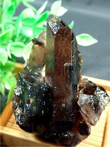 AAA級【魔除け】◆天然モリオン(黒水晶）原石 178C3-11C09b