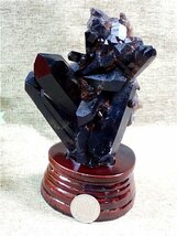 AAA級【魔除け】◆天然モリオン(黒水晶）クラスター178C6-60C125b_画像1