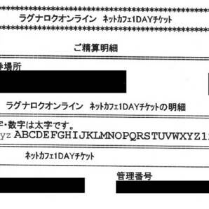 ラグナロクオンライン1DAYチケット (ペイネット版)ID送付10枚組 使用期限2024年7月16日 の画像1