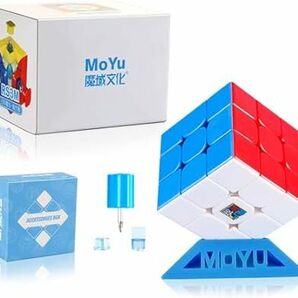 マジックキューブ 競技用キューブ 3x3x3 魔方 プロ向け 回転スムーズ 安定感 知育玩具 Magic Cube (Moyu Rの画像1