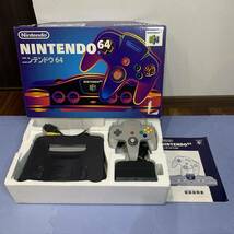 任天堂 NINTENDO64 ニンテンドウ64 本体 コントローラー ACアダプター AVケーブル 箱説付 NUS-001 NUS-005 NUS-002_画像1