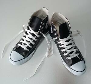 コンバース『CONVERSE☆ALL STAR☆ハイカットスニーカー☆レザー ブラック』27