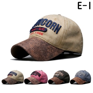 メンズキャップ　メンズ帽子　レディースキャップ　ダメージ加工キャップ　カラーE メンズ　キャップ　野球帽　釣り帽子　釣りキャンプ