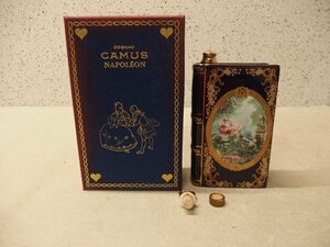 0340102w【CAMUS NAPOLEON COGNAC 空き瓶 LIMOGES CASTEL FRANCE】 本型/カミュ/ナポレオン/コニャック/洋酒/箱入/中古品