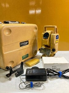 【1円スタート！】TOPCON トプコン トータルステーション GPT-3005W 予備バッテリー、充電器付き 測量機器 動作良好