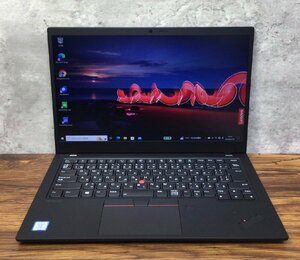 1円～ ●LENOVO ThinkPad X1 Carbon 7th Gen / Core i5 8265U (1.60GHz) / メモリ 8GB / NVMe SSD 256GB / 14型 フルHD / Win10 Pro 64bit