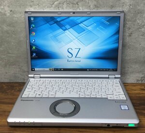 1円～ ●Panasonic LET'S NOTE SZ6 / Core i5 7300U (2.60GHz) / メモリ 4GB / HDD 320GB / 12.1型 (1920×1200) / Windows10 Pro 64bit