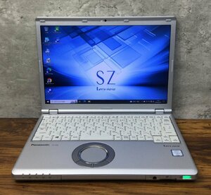 1円～ ●Panasonic LET'S NOTE SZ6 / Core i5 7300U (2.60GHz) / メモリ 8GB / SSD 256GB / 12.1型 (1920×1200) / Windows10 Pro 64bit