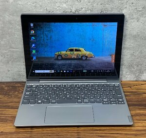 1円～ ●LENOVO IdeaPad D330 / Celeron Ｎ4000 (1.10GHz) / メモリ 4GB / eMMC 64GB / 10.1型 WXGA (1280×800) / Windows10 Pro 64bit