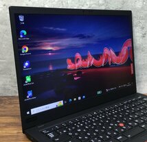 1円～ ●LENOVO ThinkPad X1 Carbon 7th Gen / Core i5 8265U (1.60GHz) / メモリ 8GB / NVMe SSD 256GB / 14型 フルHD / Win10 Pro 64bit_画像2