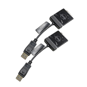 ディスプレイポート DVI-D変換ケーブル 2本 Dell 27KKH DisplayPort to DVI Video Dongle AdapterCable DANARBC084 PCパーツ 部品 YA2070