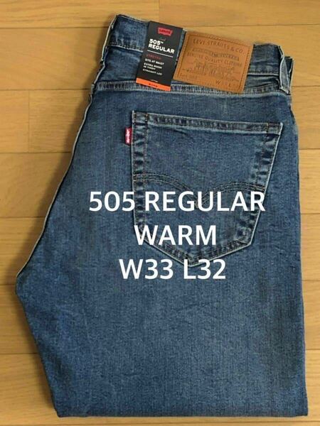 Levi's 505 REGULAR FIT WARM 005052039 W33 L32