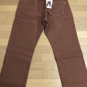 Levi's VINTAGE CLOTHING 1870'S DUCK WAISTALL NAPLES BROWN RINSE W36 L32の画像4