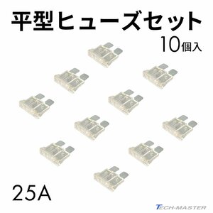 平型ヒューズ 25A 10個入りセット ブレードヒューズ IZ128