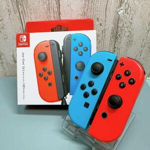 美品 人気カラー ブルー レッドSwitch 左右セットジョイコンJoy-Con