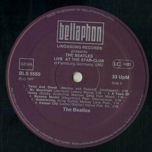 A00589128/LP2枚組/ビートルズ (THE BEATLES)「Live ! At The Star - Club In Hamburg Germany 1962 (BLS-5560)」の画像3
