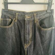 【美中古】DOUDOU ドゥドゥ カーヴィーデニム Black 38 ジーンズ パル denim jeans ブラック_画像3