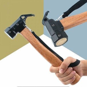  multifunction camp Hammer . strap steel super light weight tent nails puller shovel outdoors tent peg accessory climbing peg hammer 