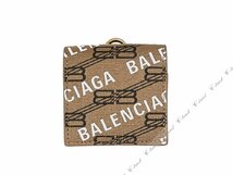 K253-BB.. BALENCIAGA バレンシアガ Air Pods モノグラム ホルダー ストラップ イタリア製 新品 ★ 2769 BEIGE+BROWN.WHITE._画像2