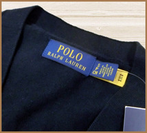 【国内正規品】65%OFF◆POLOラルフローレンRALPHLAUREN◆春夏秋Vネックニットカーディガンセーター薄地◆紺ネイビーM/US:S定価:25,300円_画像4