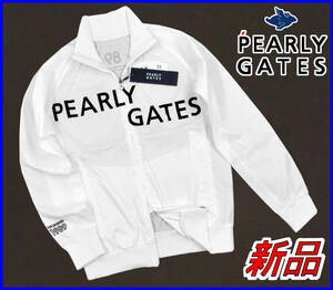 【国内正規品】パーリーゲイツゴルフジャケットPEARLYGATES◆春夏◆タフレックスストレッチロゴブルゾン◆白ホワイトS/3定価:41,800円