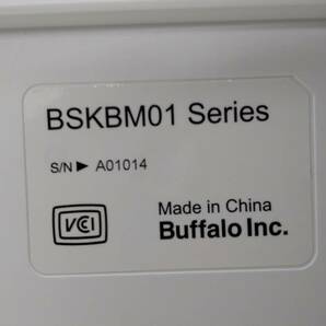 ●バッファロー BUFFALO フルキーボード USB接続 パンタグラフ Macモデル ホワイト BSKBM01 【動作OK】の画像5