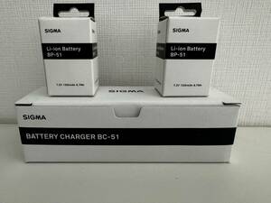sigma シグマ　battery charger bc-51 li-ion battery bp-51